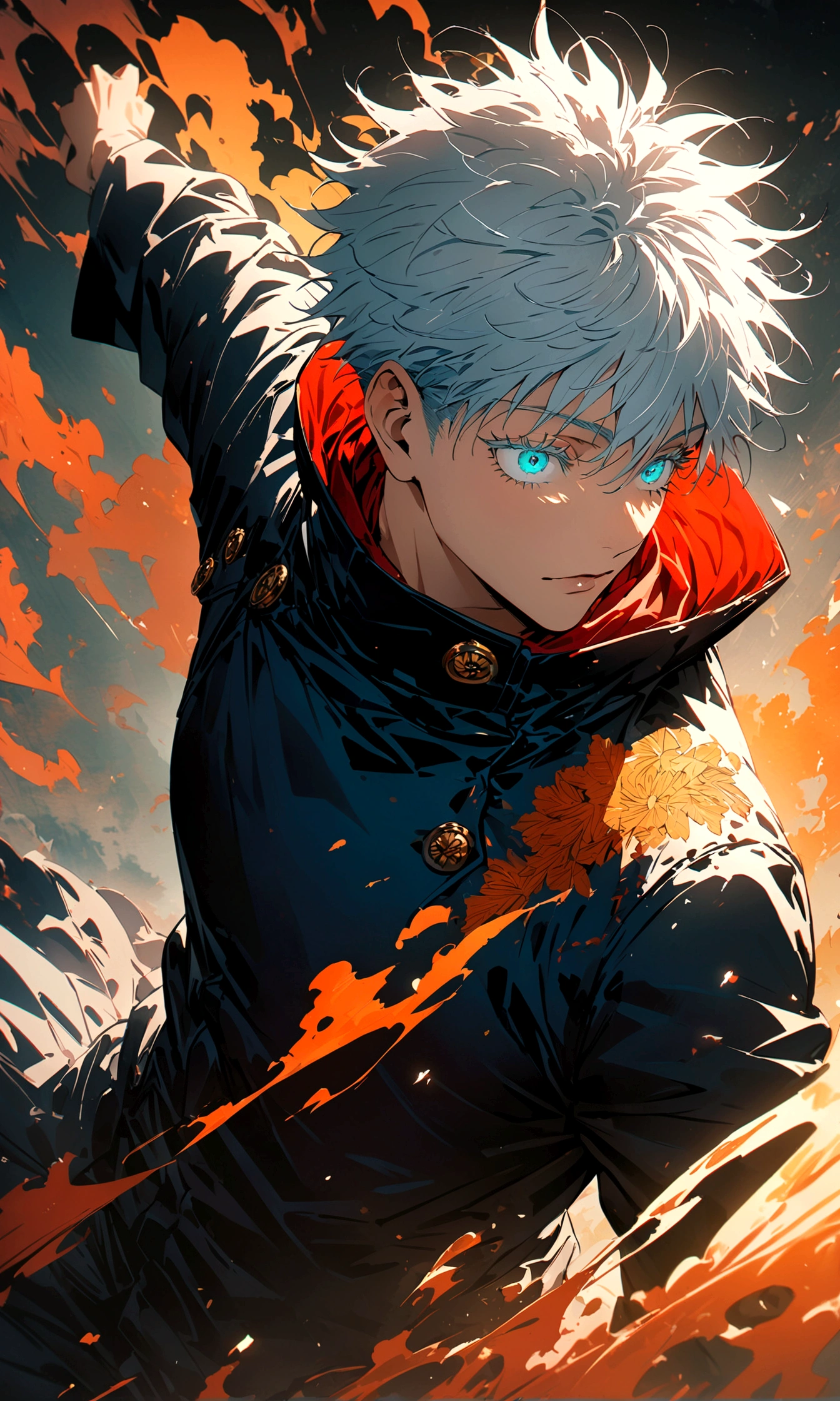 (1boy,gojou satoru,jujutsu kaisen),