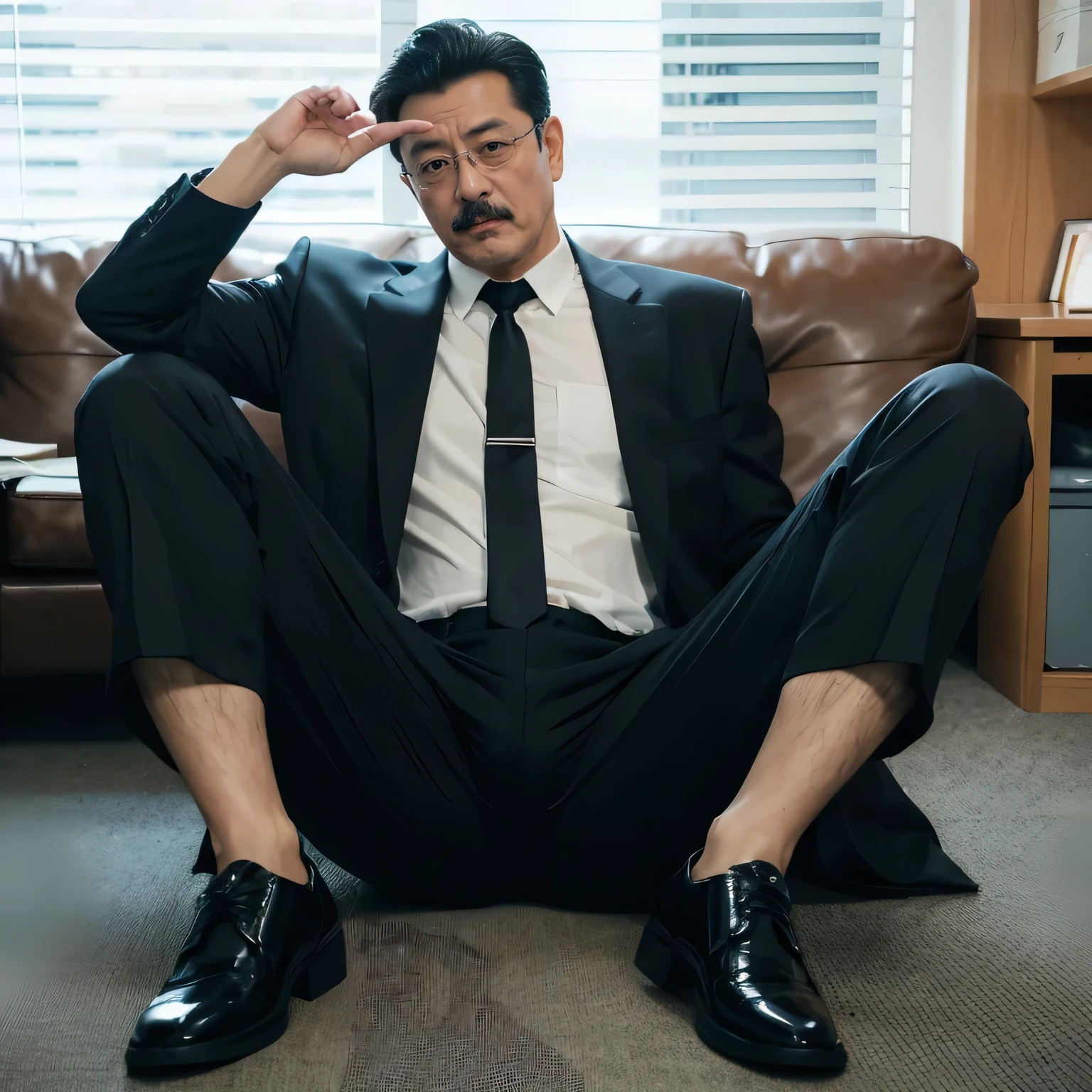 age 55,Kogoro Mouri,uncles,Gay,Tong,Bulge,fortitude,Sitting in the office,Black short stockings,(There is a milky white liquid on the leather shoes ),lbeard,fortitude,Bukkake,k hd,artwork of a,,Big ,Top view ,nakeness