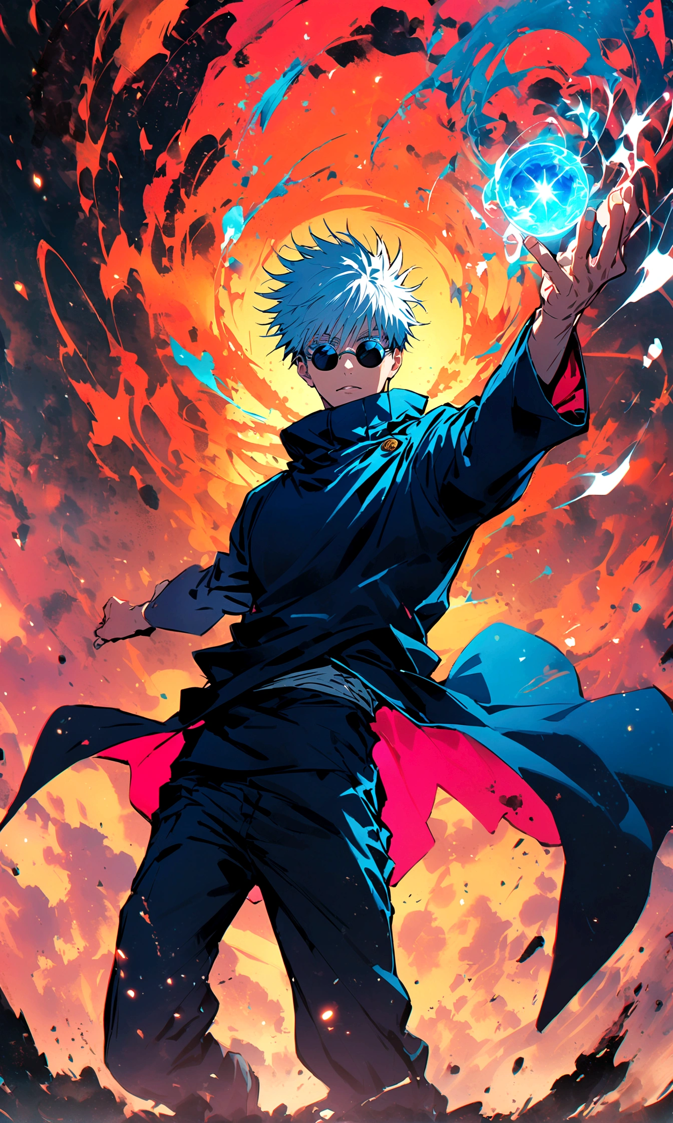 (1boy,gojou satoru,jujutsu kaisen),