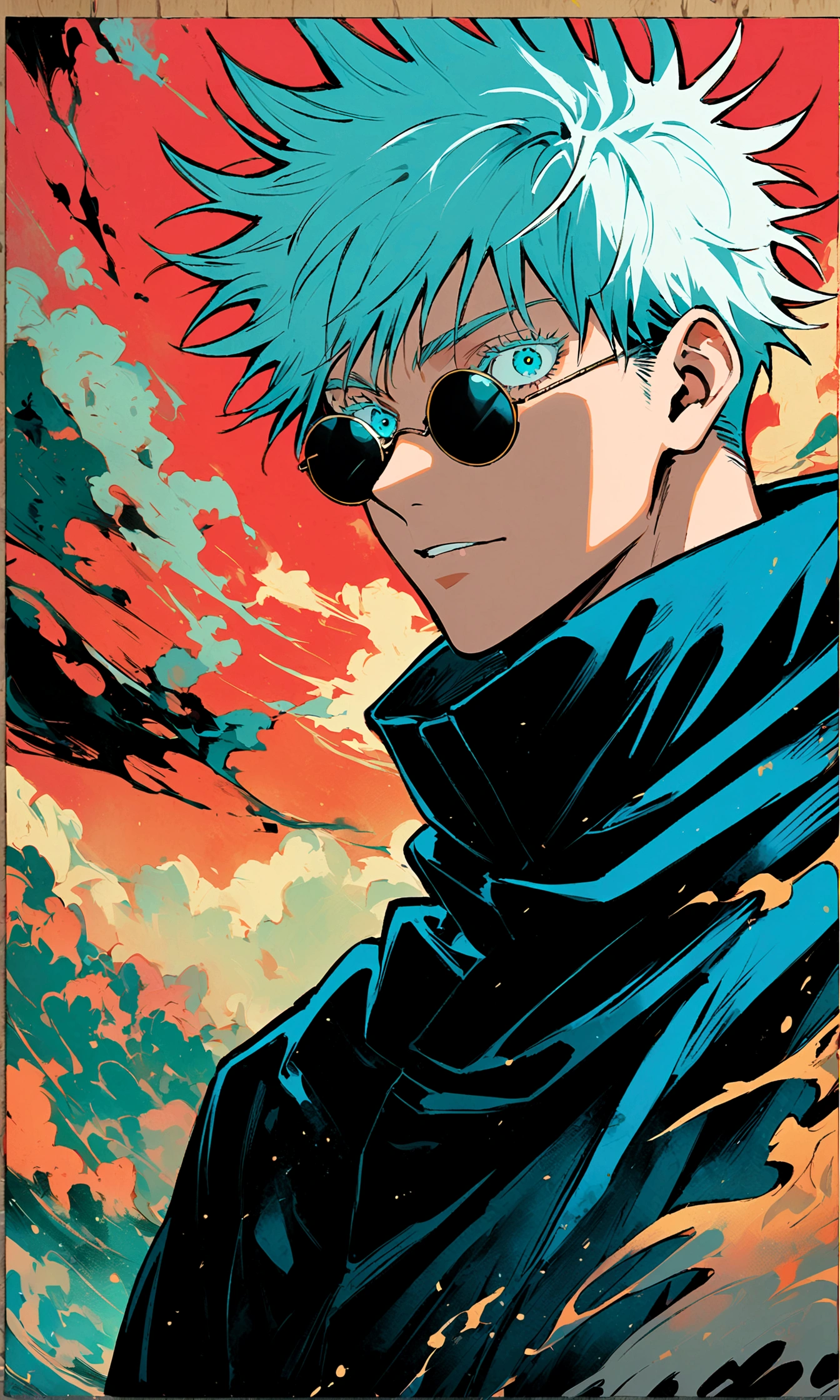 (1boy,gojou satoru,jujutsu kaisen),