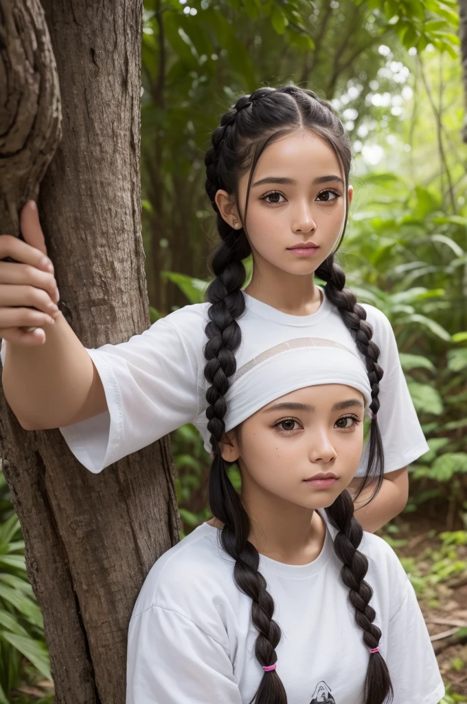 melhor qualidade, Obra de arte,cabelo branco, olhos dourados,Roupas brancas, olhando pra cima, tronco,mecha de cabelo,pele clara,side braids