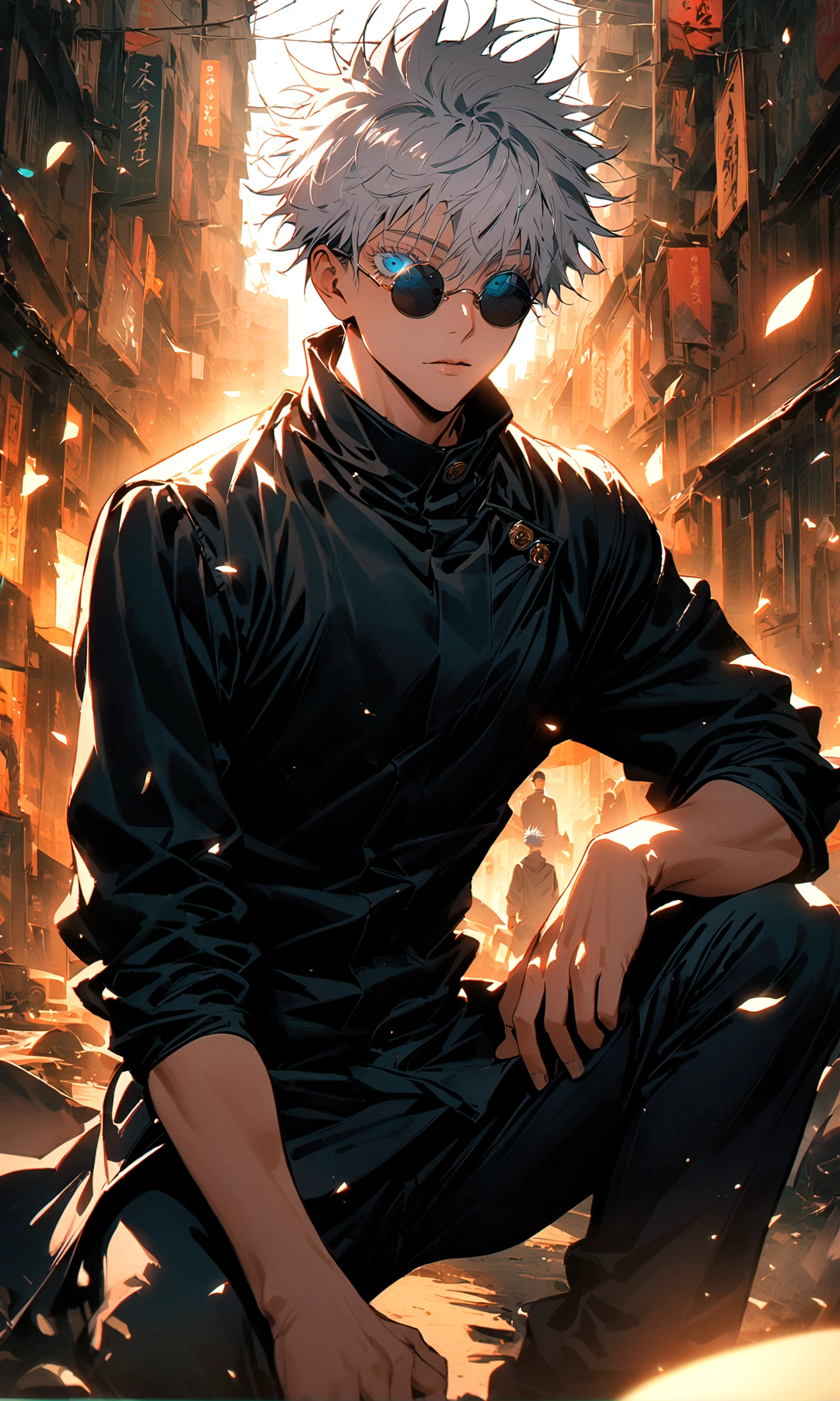 (1boy,gojou satoru,jujutsu kaisen),