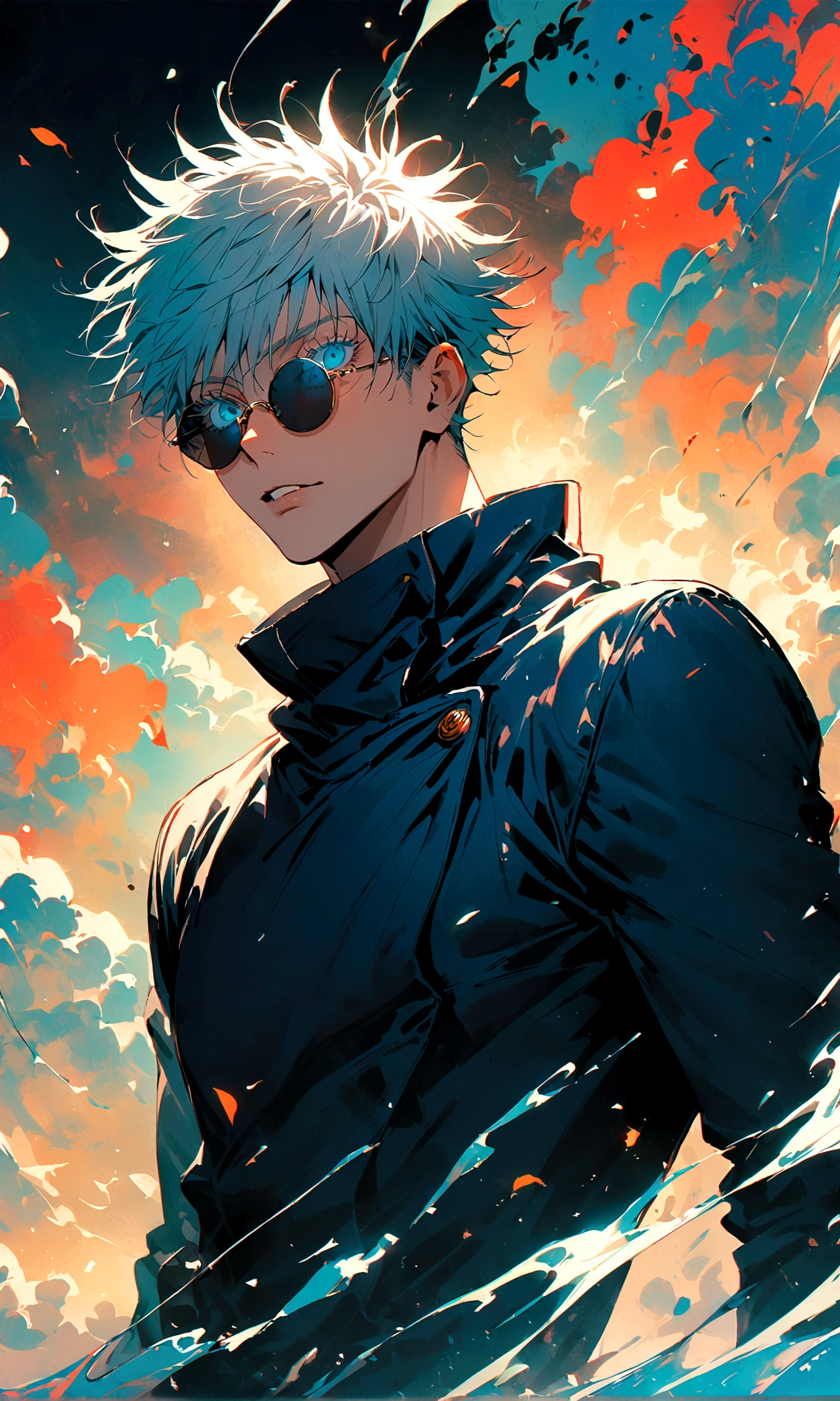 (1boy,gojou satoru,jujutsu kaisen),