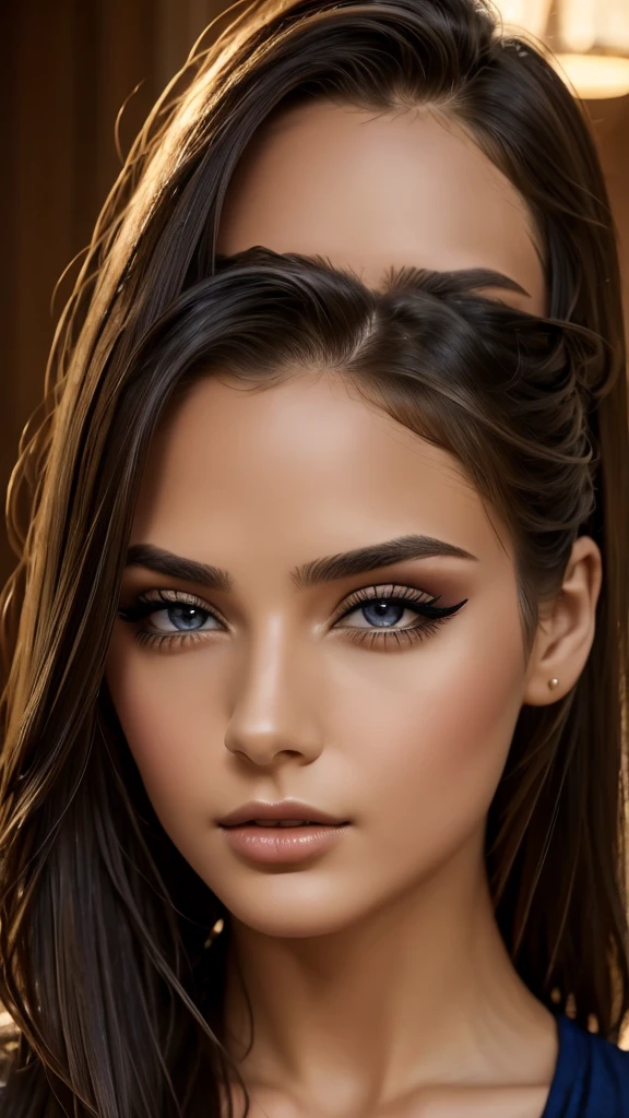 1girl, 16-years of age, extremely detailed and realistic, beautiful detailed eyes, beautiful detailed lips, beautiful detailed face, long eyelashes, , brunette hair, intricate hairstyle, seductive pose, flawless skin, erotic, sensual, provocative, very revealing outfit, light shining on skin, dramatic lighting, dramatic shadows, cinematic composition, photorealistic, hyperrealistic, 8k, high resolution, masterpiece