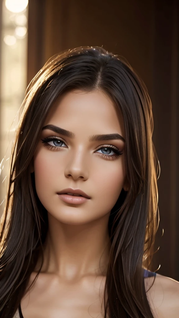 1girl, 16-years of age, extremely detailed and realistic, beautiful detailed eyes, beautiful detailed lips, beautiful detailed face, long eyelashes, , brunette hair, intricate hairstyle, seductive pose, flawless skin, erotic, sensual, provocative, very revealing outfit, light shining on skin, dramatic lighting, dramatic shadows, cinematic composition, photorealistic, hyperrealistic, 8k, high resolution, masterpiece