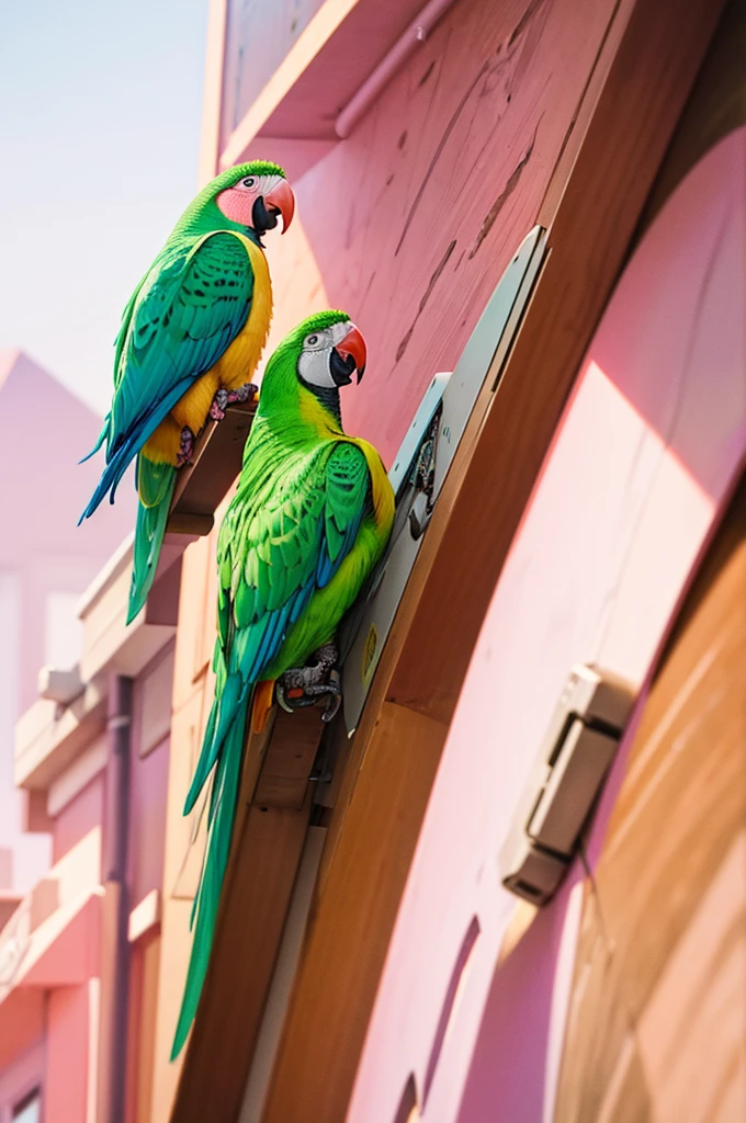 One parrot pink