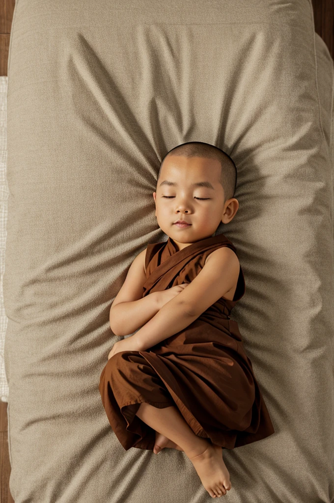 Cute little monk for sleeping