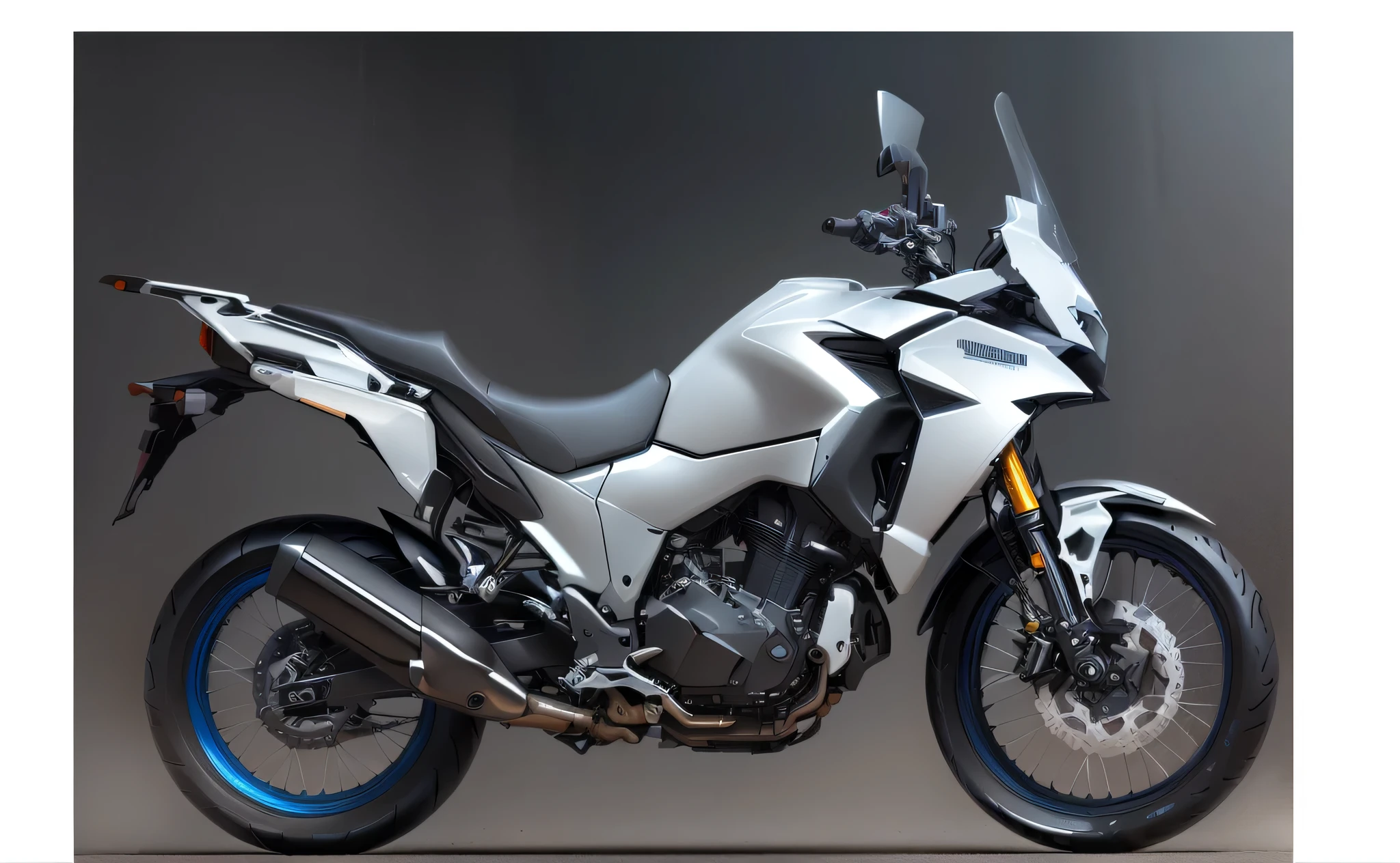 Novel design,Circumventing Patents,With mecha style, motorcycle, steel gray body