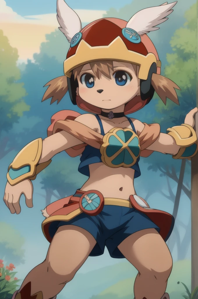 1girl, solo, winged helmet, akazukin, akz-armor, shorts, upper body, looking at viewer, smile, :d, 1girl,masterpiece, expensive quality, very_expensive_solve, big_file size, full color,(completely nude:1.2),pussy,niplles,(