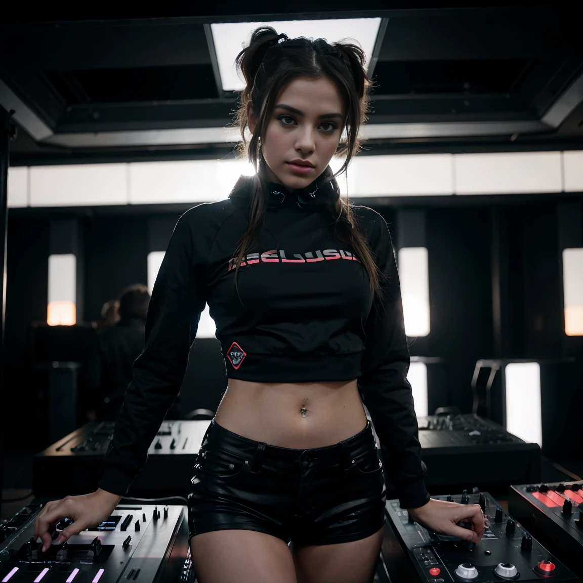 techno music, house music, dancing girls, DJ girl