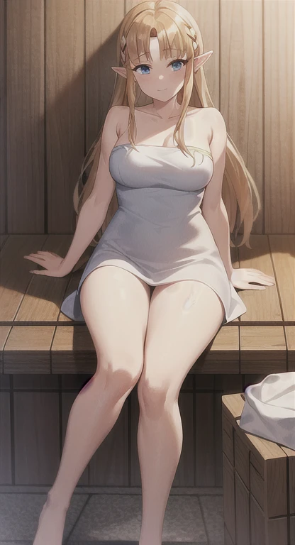 Princess Zelda, sauna, towel,