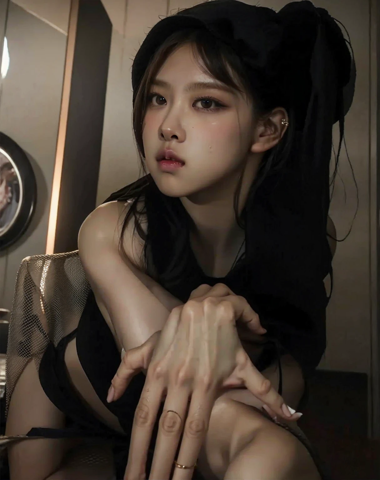 Best quality, masterpiece, ultra high, Rosé blackpink face