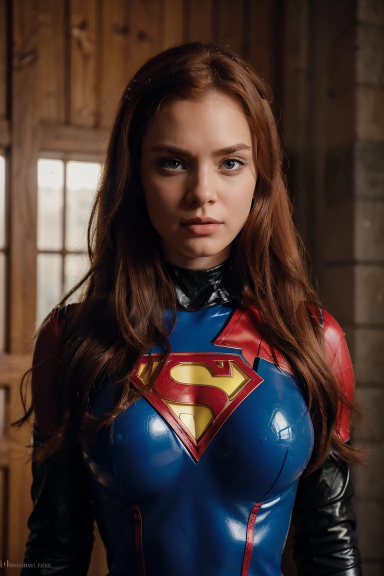 (((((huge boobs))))) La hermosa Elizabeth Olsen en ((Marvel's Scarlett Witch Suit)), She is slim with a small waist but with huge , Ella es feliz, en la calle, 8k,

