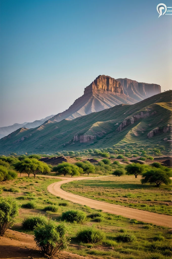 serene landscape with the Aravalli hills in the
Background , transiting to historic images and map of haldighati