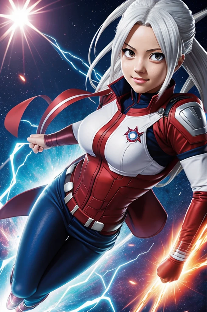 Oc from Boku no hero academia shoto todoroki female version with the powers of Wanda maximot from Marvel