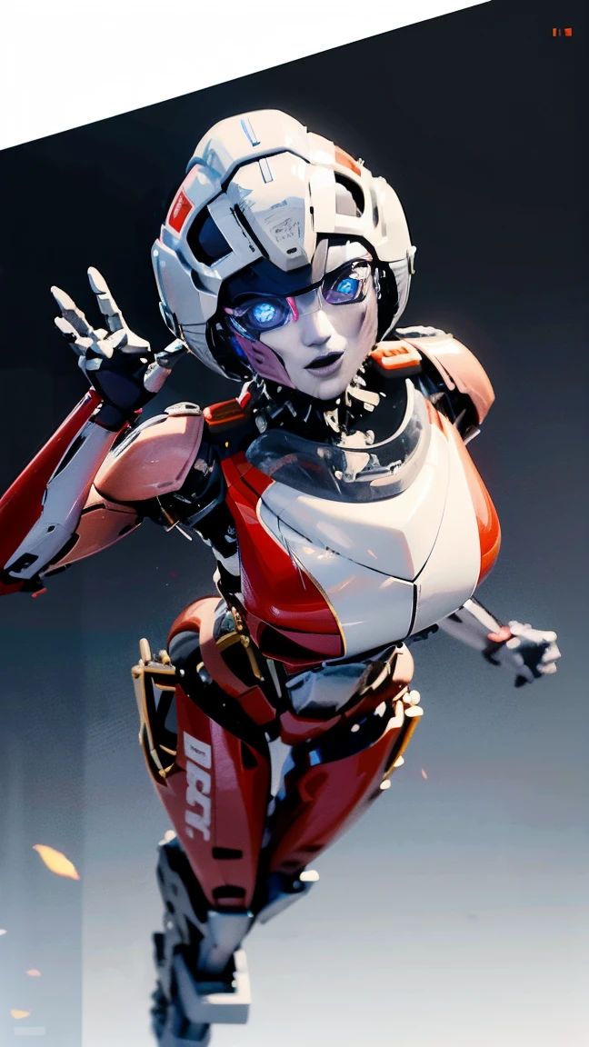 ROTB_Arcee, 1 chica, pechos grandes, innie pussy, sonrisa, robot, mecha, (ojos brillantes:1.2), Caderas anchas, ombligo, muslos gruesos, pose T , modelado 3d, voluptuosa, primer plano, enfoque frontal, retrato, de frente 1:2, mirando al observador frontal, modelado 3d , 3d , blender Cuerpo completo hole body highly detailed, highly detailed figure, female full body, female body, humanoid woman, female full-skin figure, realistic body structure, woman body, female human torso, perfect human female specimen, human female, detailed body structure