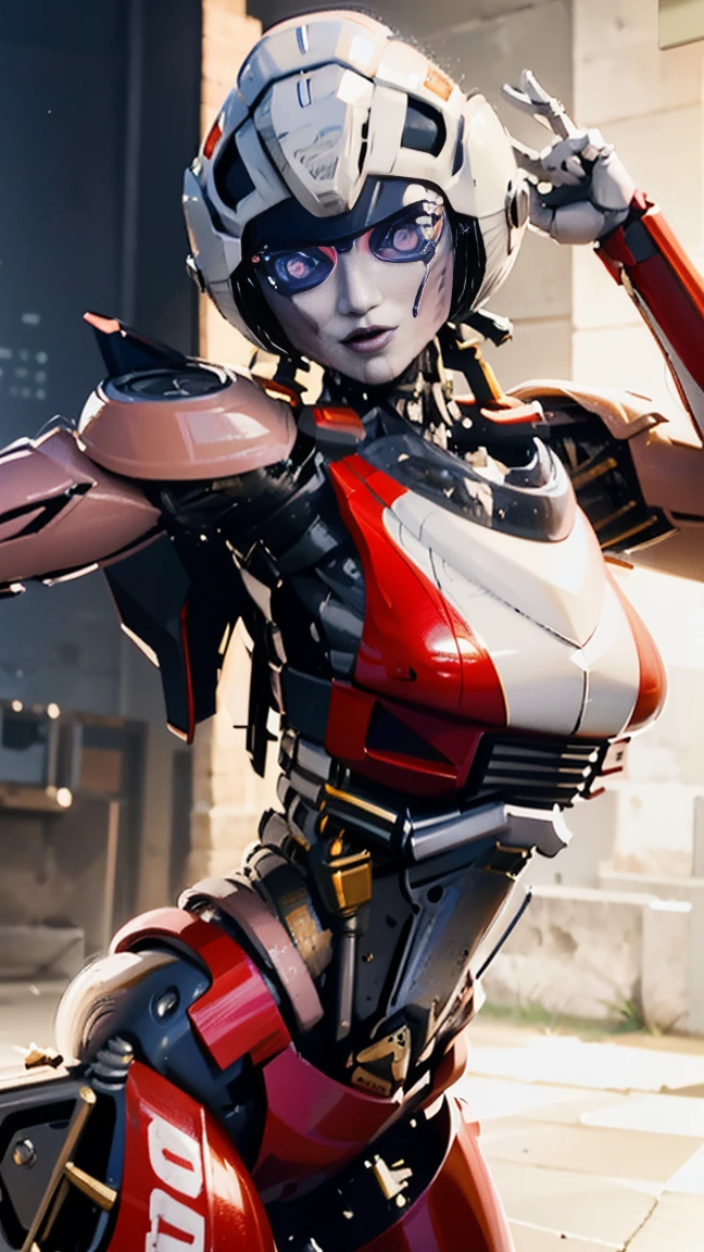 ROTB_Arcee, 1 chica, pechos grandes, innie pussy, sonrisa, robot, mecha, (ojos brillantes:1.2), Caderas anchas, ombligo, muslos gruesos, pose T , modelado 3d, voluptuosa, primer plano, enfoque frontal, retrato, de frente 1:2, mirando al observador frontal, modelado 3d , 3d , blender Cuerpo completo hole body highly detailed, highly detailed figure, female full body, female body, humanoid woman, female full-skin figure, realistic body structure, woman body, female human torso, perfect human female specimen, human female, detailed body structure