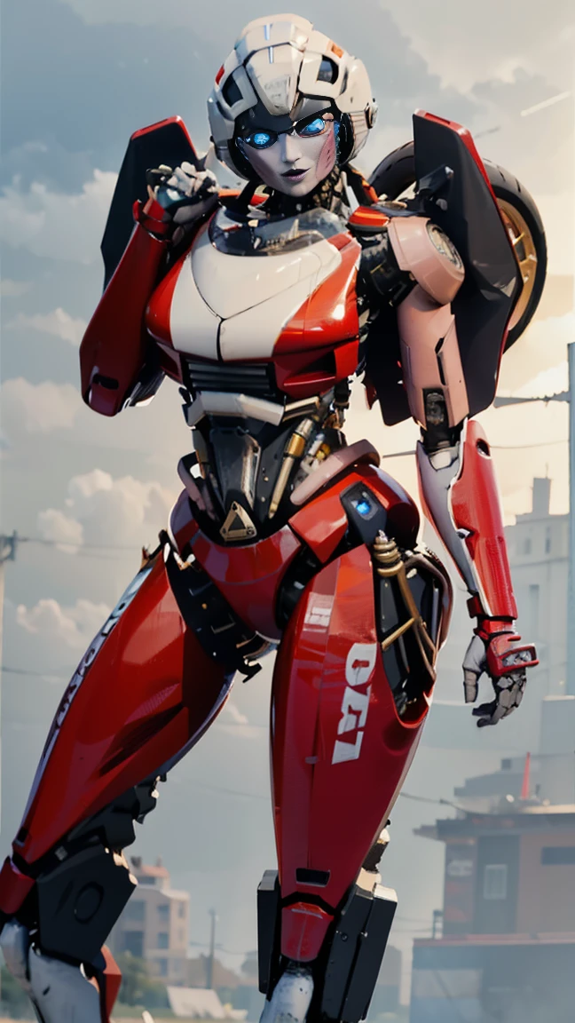 ROTB_Arcee, 1 chica, pechos grandes, innie pussy, sonrisa, robot, mecha, (ojos brillantes:1.2), Caderas anchas, ombligo, muslos gruesos, pose T , modelado 3d, voluptuosa, primer plano, enfoque frontal, retrato, de frente 1:2, mirando al observador frontal, modelado 3d , 3d , blender Cuerpo completo hole body highly detailed, highly detailed figure, female full body, female body, humanoid woman, female full-skin figure, realistic body structure, woman body, female human torso, perfect human female specimen, human female, detailed body structure