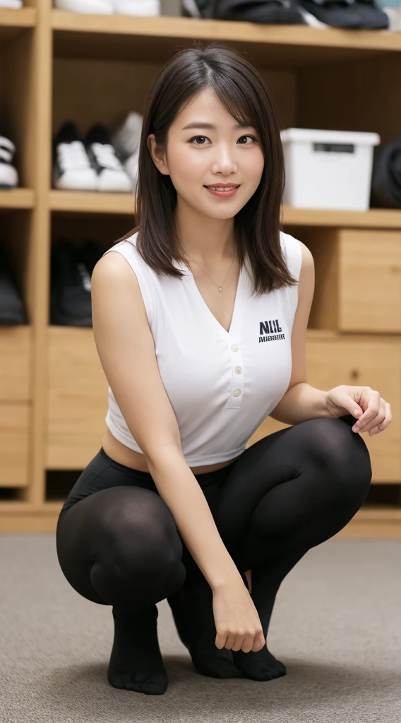 run-6500-v1.1,(RAW Photos:1.2),(Realistic),(Genuine:1.4).
1 Girl、Perfect Anatomy、36 years old、Looking into the camera。Wearing white loose socks美しい、Medium Long Hair、Plaid vest、((Change clothes in the locker room:1.3)).
(Trying on some ultra-realistic black socks:Wearing white loose socksNIKE
のロゴが入っています。
1.2),(High heels)、(Business services)、Asian Eyes 7, Wearing Nice White socks.
PurerosFace_V1,Highest quality、Realistic、8k, High resolution、One huge big breast、Pervert woman、(Skin dents)、(whole body:
0.6)、Nice、Dynamic pose、((Gym、training: 1.6)),Coconut Palm Medium Size Round Breasted Sportswear:
1.4)),Watching the viewer directly:1.8,(A girl with long hair is looking at the audience、、Parted bangs:1.65)、(Bokeh)、With a smile:1.2,(Mouth closed:
1.16),(Squat pose) I'm wearing white Knee-high socks、Knee-high socks、Beautiful feet。Black leggings、Wearing white loose socks
彼女は白のルーズソックスの白いナイキのソックスを履いている。・ナイキのロゴが入った白い膝丈Wearing white loose socksソックスが目を引きます.Black Nike logo on socks.Wearing white loose socks、There is always one black Nike logo visible on the socks、Two pairs of socks on each foot..