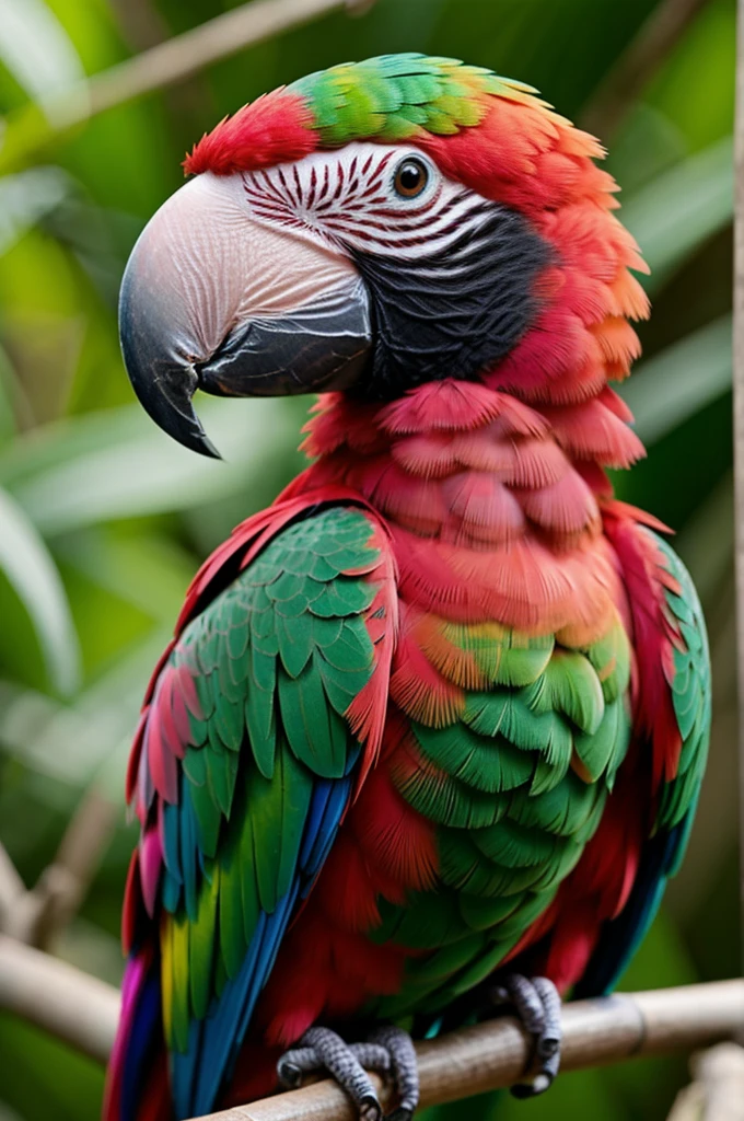 Furro parrot pink
