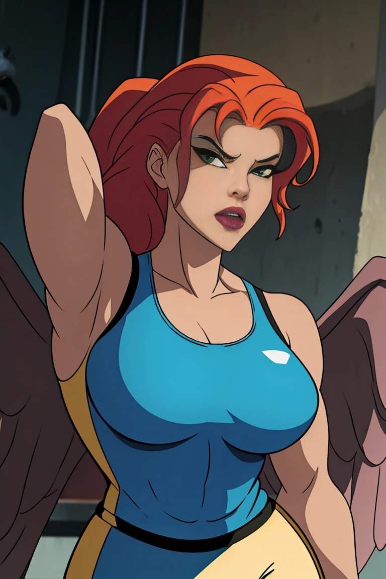 big muscle woman hawk girl