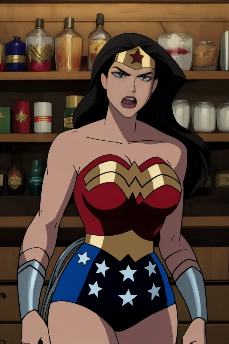 angry wonder woman