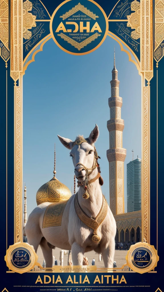 (best quality:1.4),(Best results:1.4),(Ultra-clear picture quality:1.4),(Ultra-sharp details:1.2),eid al-adha,Eid al-Adha poster,festival海报,festival,Eid al-Adha,