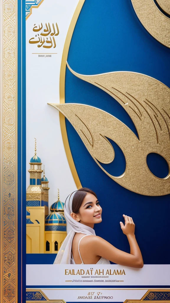 (best quality：1.4)，（Best results：1.4），（Ultra-clear picture quality：1.4），（Ultra-sharp details：1.2）,eid al-adha，Eid al-Adha poster，festival海报，festival，Eid al-Adha，