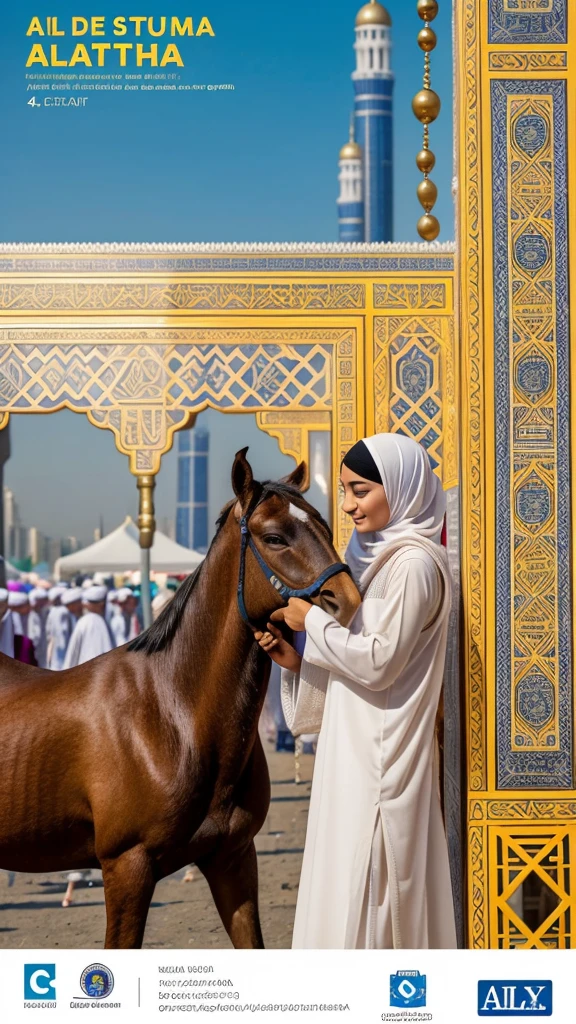 (best quality：1.4)，（Best results：1.4），（Ultra-clear picture quality：1.4），（Ultra-sharp details：1.2）,eid al-adha，Eid al-Adha poster，festival海报，festival，Eid al-Adha，
