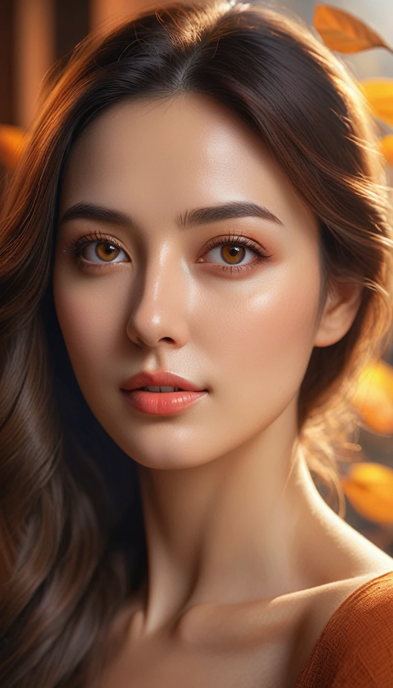 1girl, artistic photography style, warm color scheme, best quality,4k,8k,highres,masterpiece:1.2),ultra-detailed,(realistic,photorealistic,photo-realistic:1.37),HDR,studio lighting,extreme detail description,professional,vivid colors,bokeh a beautiful girl, (best quality,4k,8k,highres,masterpiece:1.2),ultra-detailed, (realistic,photorealistic,photo-realistic:1.37), colorful,vibrant colors, smooth,sharp focus,(female:1.1), portrait, sunbeams serve the girl's face, her brown eyes glow from the sun, eyelids are clearly visible. 