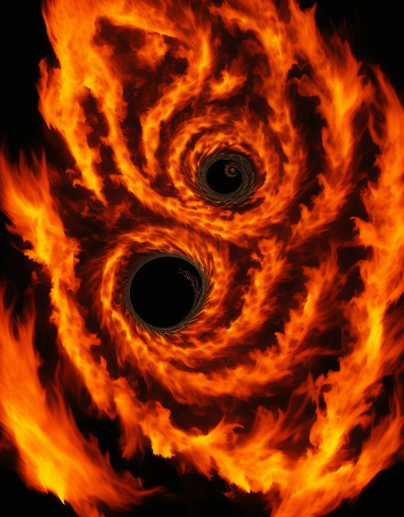 Phoenix,Flames swirl around a spiral object on a dark background, Engulfed in raging fire, Flame vortex, Flame Vortex, Fire, Rotating Flame Universe, ''Phoenix壁纸, Fire power fire whirlwind, Phoenix艺术, Highly detailed flame tendrils, Flame Arc, Gorgeous fiery explosion