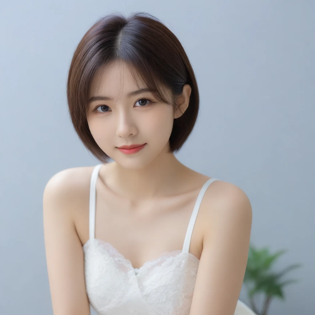 8k, Ultra-high resolution, Highest quality, masterpiece, 三分割法によるphotograph,Surreal, photograph, 1 girl, (16 years old:1.3), pretty girl, Cute face, Beautiful eyes in every detail, 細かくdetailedに,masterpiece,, One Girl:1.2, Japan Female Announcer,whole body,Young Wife,Urban area,street tree,Mini length dress,Full of cleanliness,A carefree smile,Healing the heart,Short Bob,Looking at the audience、beauty,Long neck、Laugh a little、Please close your mouth and laugh、(((Ideal body type))),A-cup small breasts :2,、Portraiture:2、Perfect Anatomy、鮮明なdetailed、detailed、Surreal、Light and shadow,Strong light
