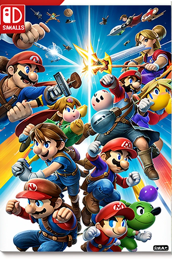 Juego nuevo de smash bros (la portada)