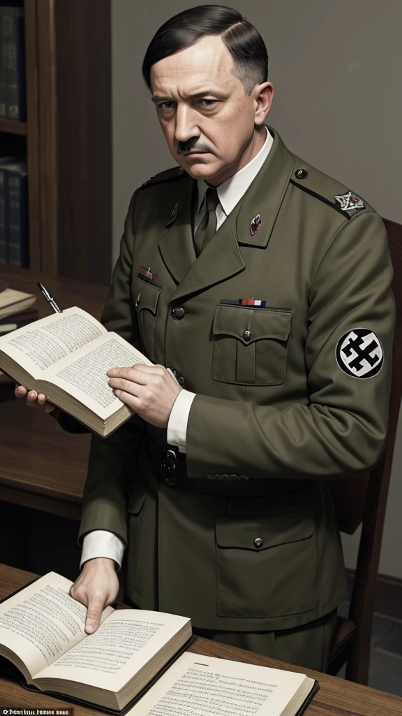 While in prison, Hitler wrote 'Mein Kampf', a book containing his ideology and plans for Germany
