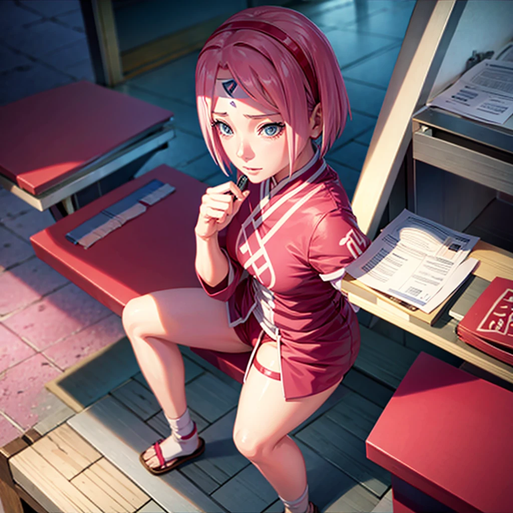 sakura from naruto, lingerie
