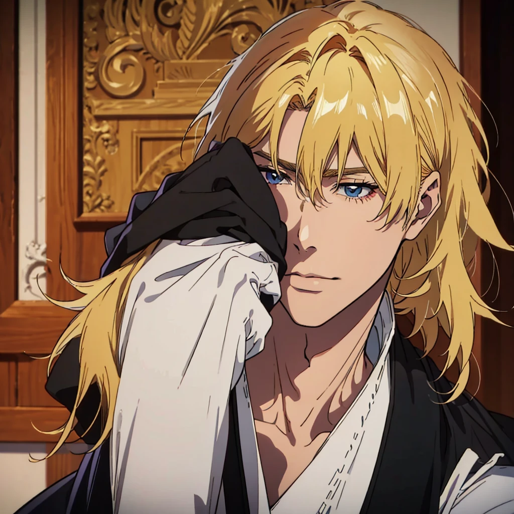 Highest quality、anime、Blonde、good looking、One person