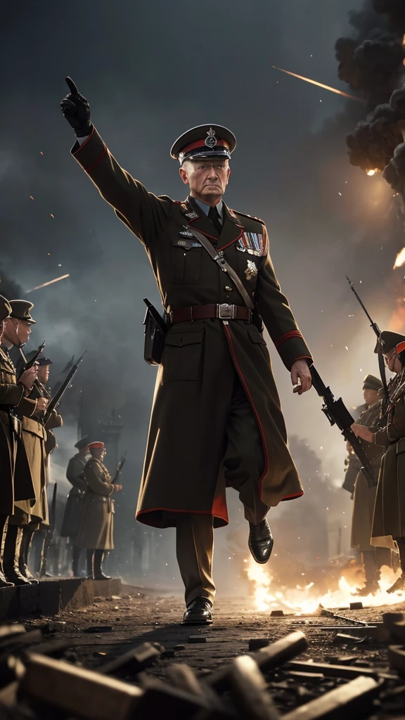 Under his leadership, Germany invaded Poland in 1939, triggering World War II.