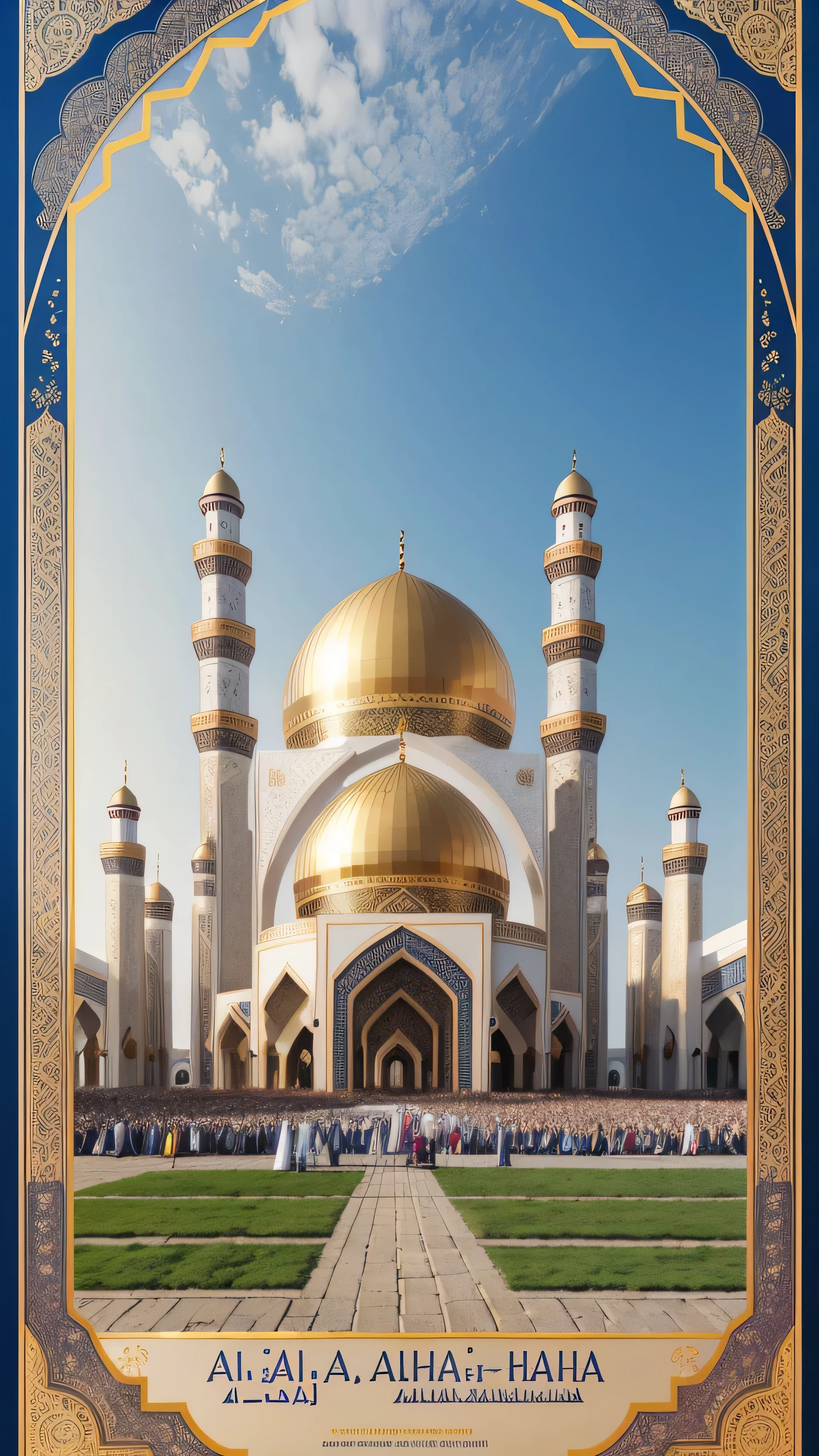 (best quality:1.4),(Best results:1.4),(Ultra-clear picture quality:1.4),(Ultra-sharp details:1.2),eid al-adha,Eid al-Adha poster,Festival poster,festival,Eid al-Adha,