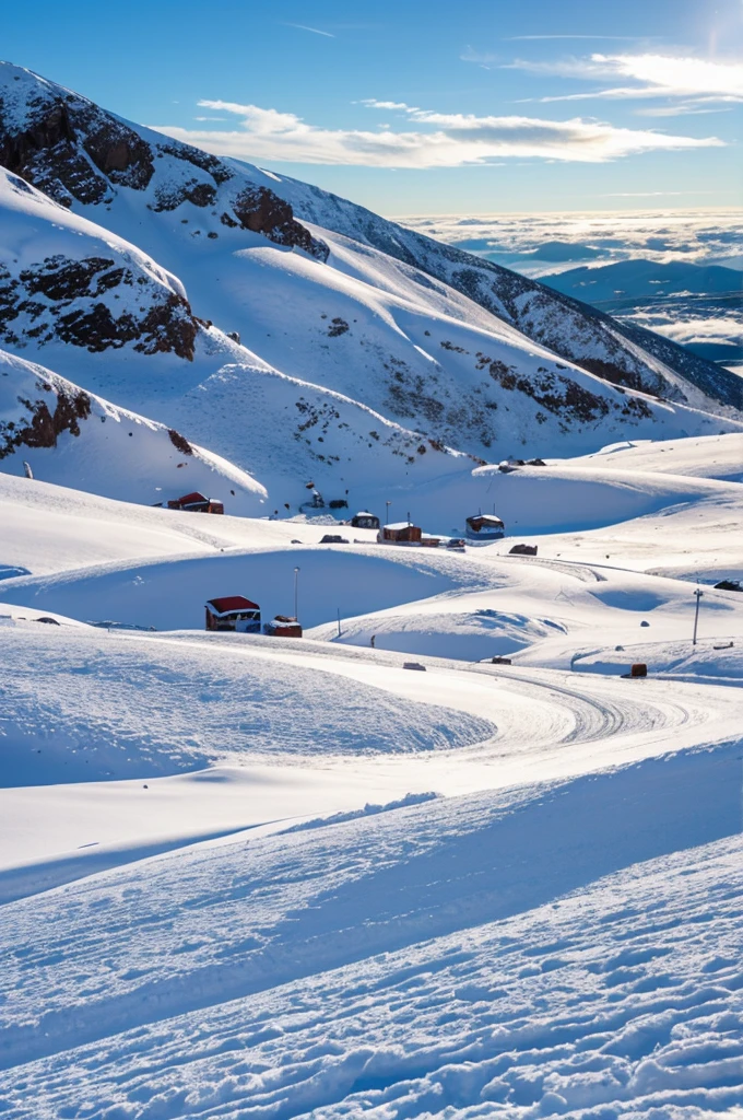 Copo de nieve a la mitad del lado izquierdo.

