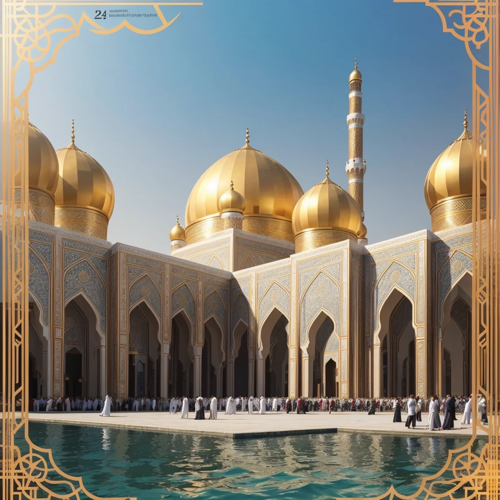 (best quality：1.4)，（Best results：1.4），（Ultra-clear picture quality：1.4），（Ultra-sharp details：1.2）,eid al-adha，Eid al-Adha poster，festival海报，festival，Eid al-Adha poster，architecture