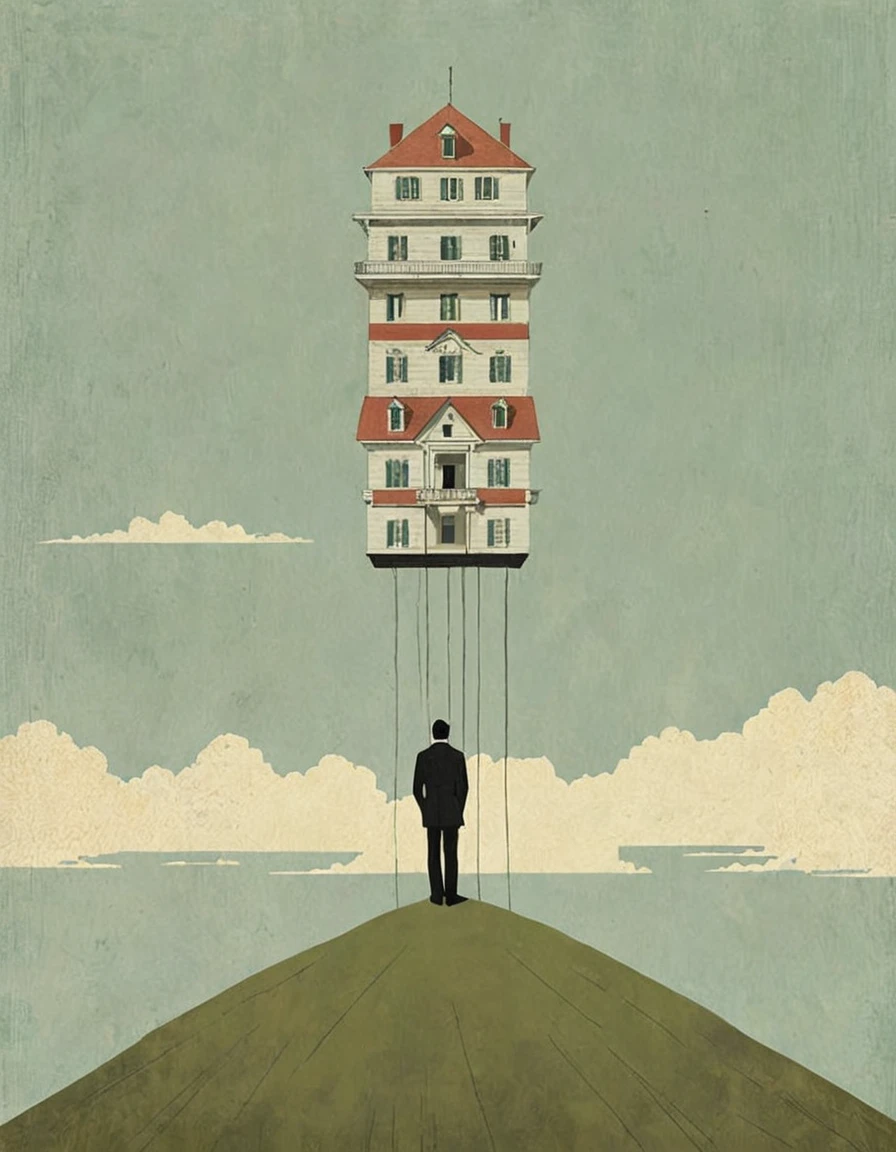 Capital Manipulation, by Alessandro Gottardo, painting