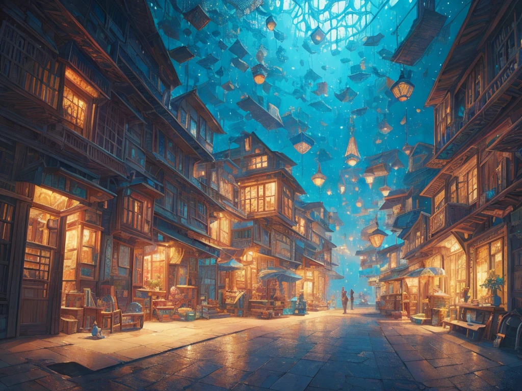 Digital painting of a figure surrounded by intricately crafted cardboard boxes, expertly executed by the talented artist Mike Winkelmann. This mesmerizing piece of detailed matte painting showcases a captivating fantasy art scene, reminiscent of a whimsical 2D game art. The composition is presented in an isometric perspective, transporting viewers into a world where imagination knows no bounds. The boxes, meticulously rendered, create a unique and intriguing atmosphere, evoking a sense of wonder and curiosity. The artist's skillful use of color and lighting adds depth and dimension, bringing the scene to life. Each box tells its own story, inviting viewers to unravel the mysteries hidden within this captivating cardboard realm,no human