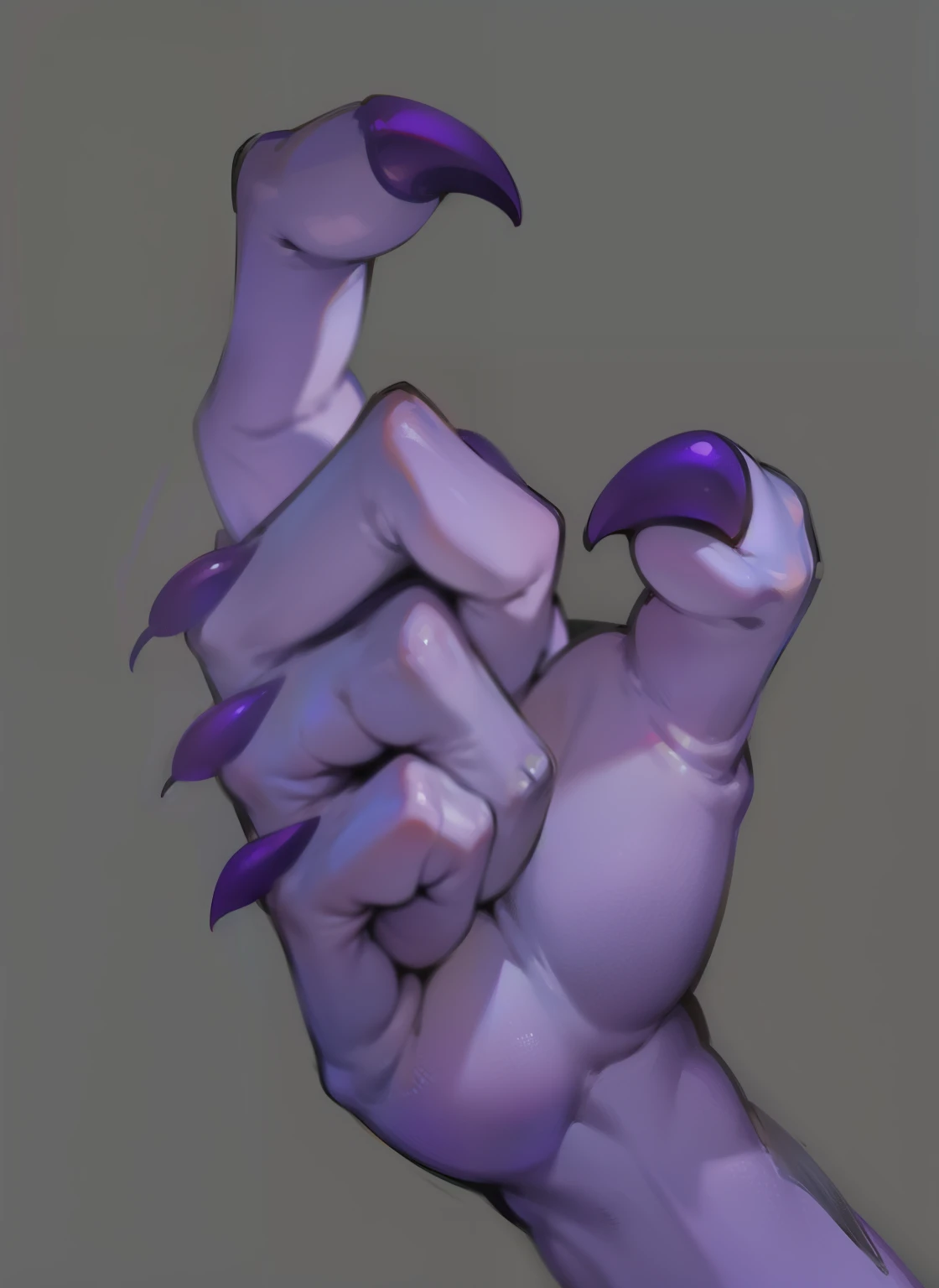   Arm details Demon claw details Purple skin
