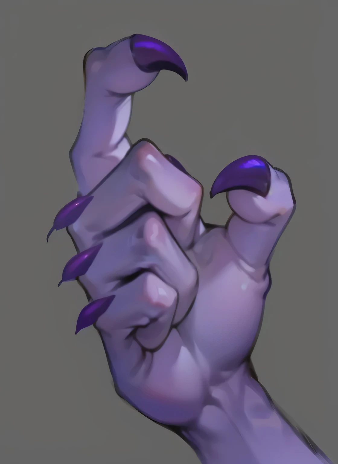 Arm details Demon claw details Purple skin