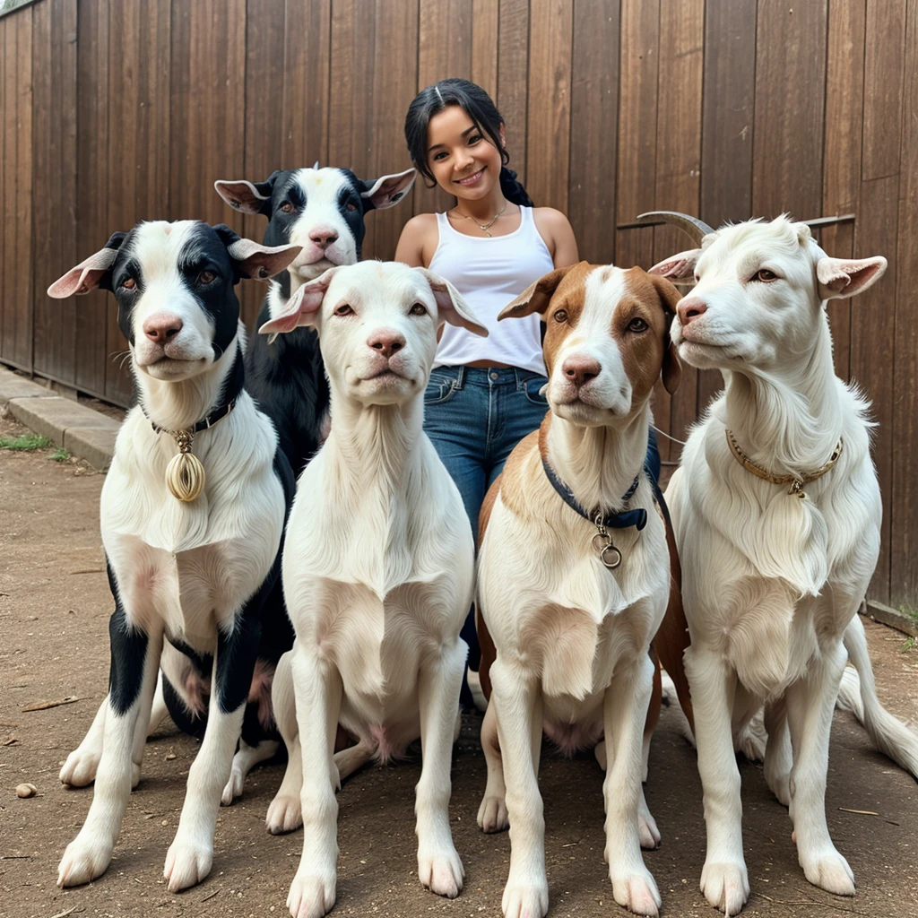 5dog exactly looking like goats