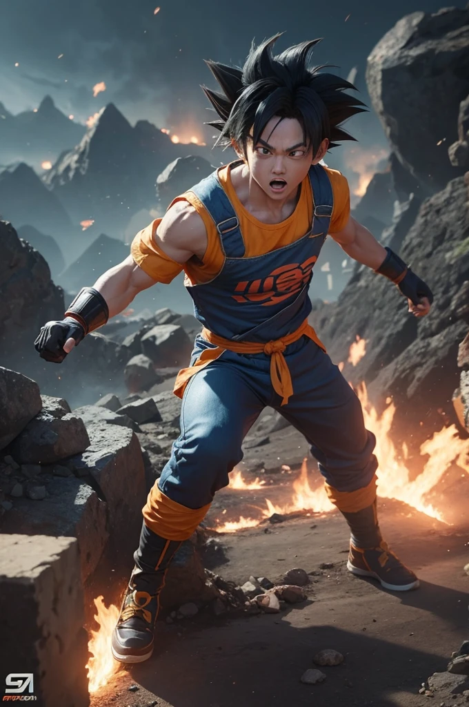 Crie o goku no free fire 