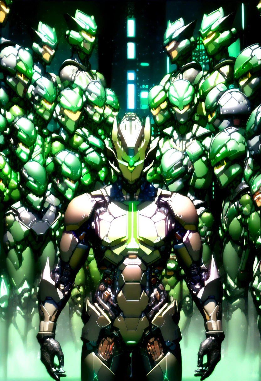 (male protogen:1.2), antro, solo, adulto, (muscular male, Muscle:1.2), (piel oscura:1.2), (cyborg, Androide:1.2), (pectorales ultra grandes:1.2), abdominales, (gran culo:1.2), talla alta, (desnudo, desnudo:1.5), erect nipple, cola, Garra, De pie, (pose expresiva:1.7), looking here, (Light Green Dark Energy Power Aura:1.3), (decolaed Lightgreen visor face:1.3), ((simple black room:1.2)), (8k, mejor calidad, obra maestra, Hyper realistic, arte digital, Fotorrealista, Photography, abdominalesurd res, ultra decolaed, high resolution, Subir a e621, \(obra de arte\):1.2), ((por fantasma nulo, por Taran Fiddler, by anhes, por alguien:1.2), (3d, Motor irreal 5:1.2), ((acercar la cabeza al muslo:1.6)), (frente del cuerpo, turn here:1.2), (retrato de tres cuartos1.6),polla