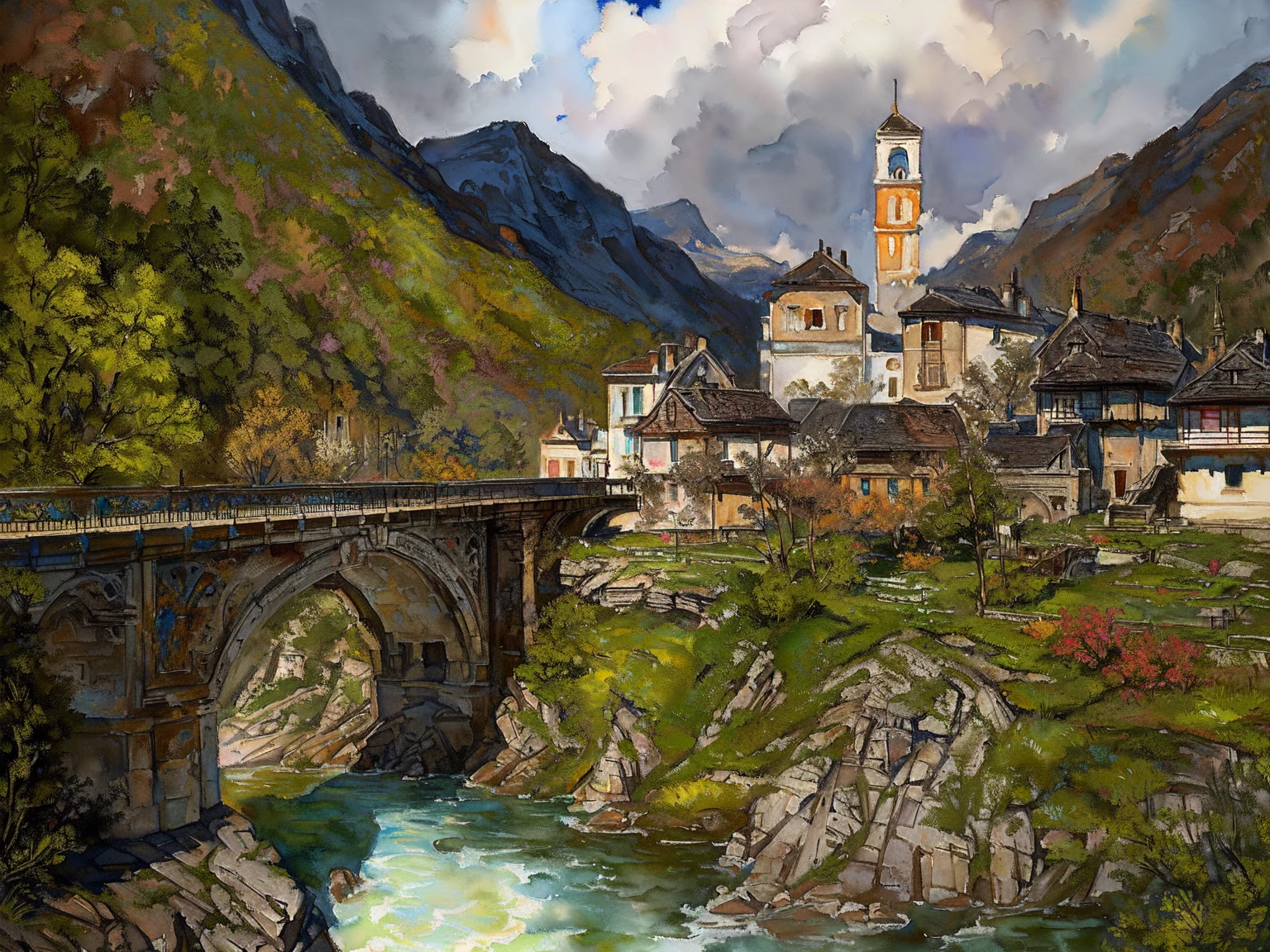 COLOR WITH FOUR COLORS IN PASTEL TONES, MAKE A MIX BETWEEN WATERCOLOR AND OIL PAINTING, WITH A THICK LAYER AND EXCESS PAINT, WITH AN ANCIENT PAINTING SETTING FROM THE 17TH CENTURY, WITH VIBRANT EXPRESSIVE COLORS, WITH THE LOOK OF AN OLD PAINTING PICTURE, WITH SHINE INTENSE, BETTER DEFINITION, HIGHER IMAGE QUALITY