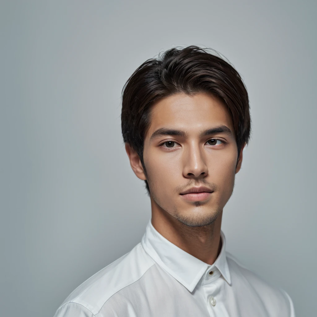 a handsome man, white background