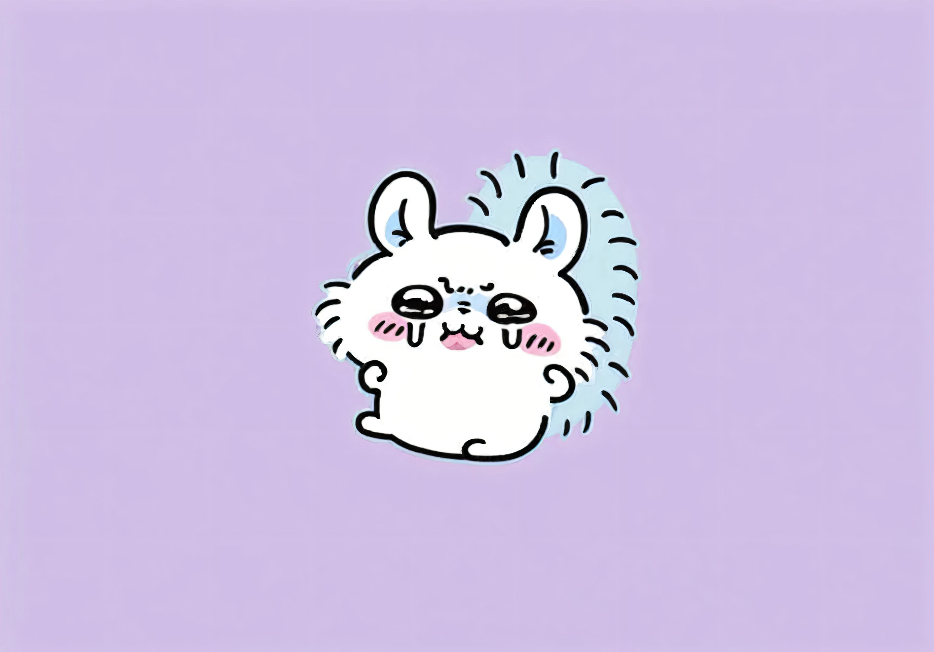 Cartoon rabbit with a pink nose and a pink nose, Kind but grumpy, Inspired by the Chinese Classics Master, Cartoon style cute, chinchilla animal, Fat little grey cat, Cute anthropomorphic rabbit, The cutest stickers ever, Luan Cute Vtuber, Telegram Sticker Design, hamster, Cute dog, (((Luke Chueh))), Cute and detailed digital art